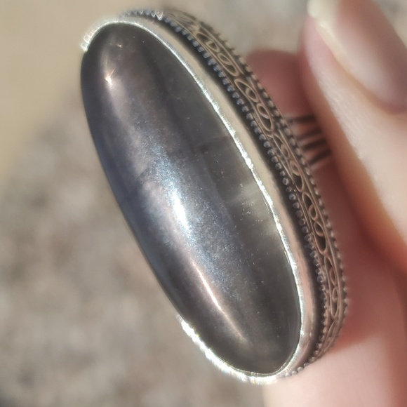 New Oversized Fluorite 925 Silver Ring. - Picture 12 of 12